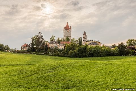 Gemeinde Haag Landkreis Mühldorf Landschaft mit Schlossturm Burg Turm (Dirschl Johann) Deutschland MÜ